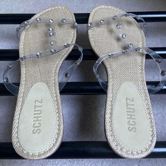 SCHUTZ Women Crystal Embellished Slide Sandals - NEW NWOB - Picture 5 of 8